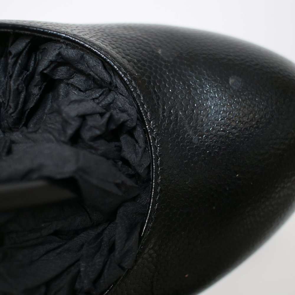 YSL Yves Saint Laurent Black Tribtoo 105 Pumps Sz 39 - Picture 7 of 15